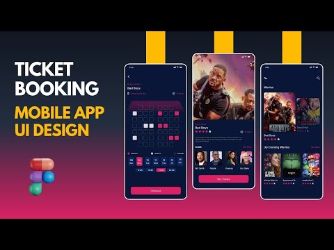 Movie Ticket Booking Mobile App In Figma - UI Design Tutorial