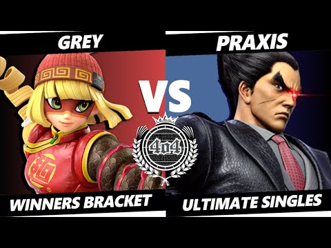 4o4 Smash Night 67 - Grey (Pac-Man, Min Min) vs Praxis (Kazuya) - Winners Round 3