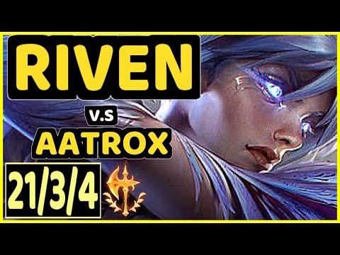 Yoppa (RIVEN) vs AATROX - 21/3/4 KDA TOP CHALLENGER GAMEPLAY - EUW