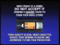 Columbia TriStar Home Video Anti Piracy Warning 1999 2001