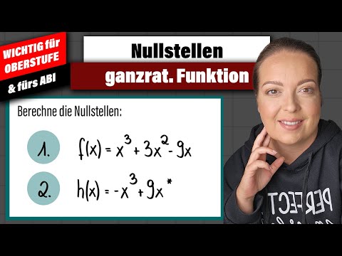 Nullstellen mit AUSKLAMMERNMETHODE und pq-FORMEL! Ganz einfach erklärt!