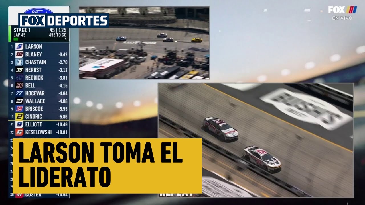 😎🔥 LARSON ES LÍDER EN BRISTOL | Bristol Motor Speedway | NASCAR