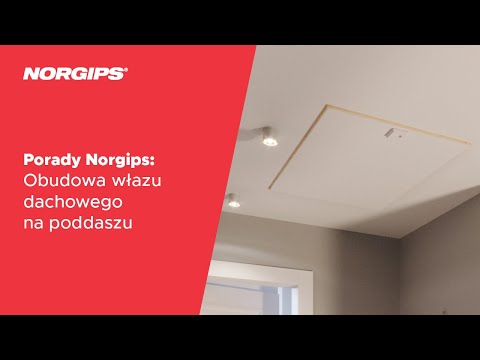 Porady NORGIPS: Obudowa włazu dachowego na poddaszu