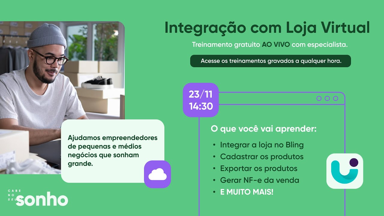 GRAVADO 23/11 - LOJA INTEGRADA - Treinamento Bling