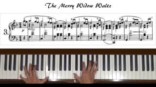 Download lagu Franz Lehár The Merry Widow Waltz Piano Tutorial Slow mp3