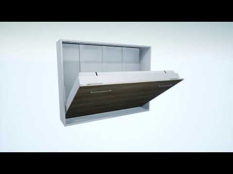 Миниатюра изображения товара Шкаф-кровать трансформер Интерлиния Innova H140 (вудлайн/белый)