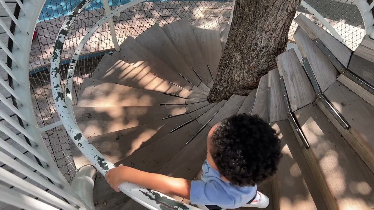 What’s the slope at the Rotary Deck staircase?