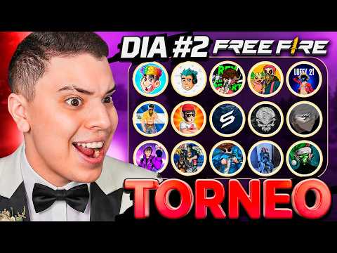DIA 2: ¡TORNEO DE YOUTUBERS DE FREE FIRE ! ❤️🔥 *DUOS POR SIEMPRE* 🔥❤️ LUAY - ALAK - SATANA- AMBARLYX