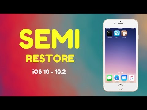 SemiRestore10 For iOS 10 - 10.2 Remove Jailbreak Data Without Losing Jailbreak