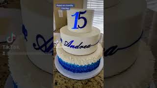 Pastel para 15 años en chantilly 3 leches