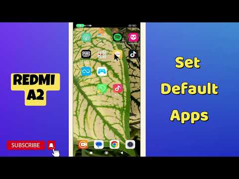 Redmi A2 How to Set Default Apps || Default Apps settings