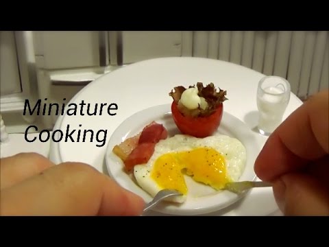 Miniature Cooking show #6-ミニチュア料理-『卵とトマトカップサラダ-Egg and tomato cup salad-』ミニチュアクッキング Mini Food 미니 요리 Video