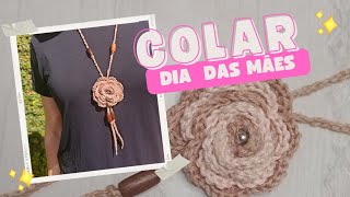 Passo a passo colar em crochê - fácil de fazer