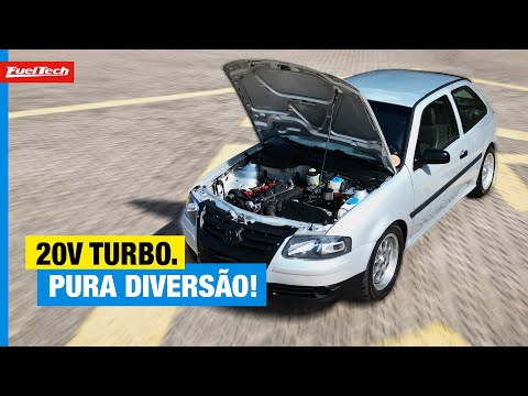 Gol G4 Turbo 20v runs with 2.7 bar of turbo and has fun at the start!