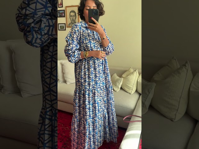 فستان قطن 100% طويل 2025