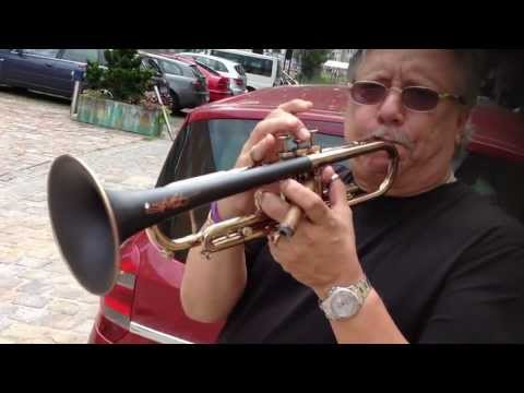 #tripwithskip-Skip Martin-Arturo Sandoval playing my signature trumpet without mouthpiece!!!!!!!