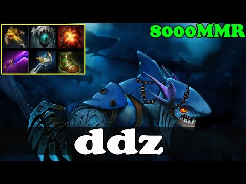 ddz 8000 MMR Plays Slark with Echo sabre - Dota 2