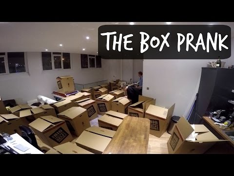 BOX PRANK ON ROOMMATE