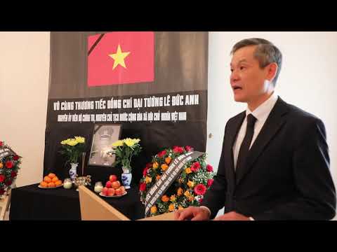 ĐẠI SỨ  NGUYỄN MINH VŨ ĐỌC DIỄN VĂN TẠI BUỔI TANG LỄ NGUYÊN CHỦ TỊCH NƯỚC LÊ ĐỨC ANH