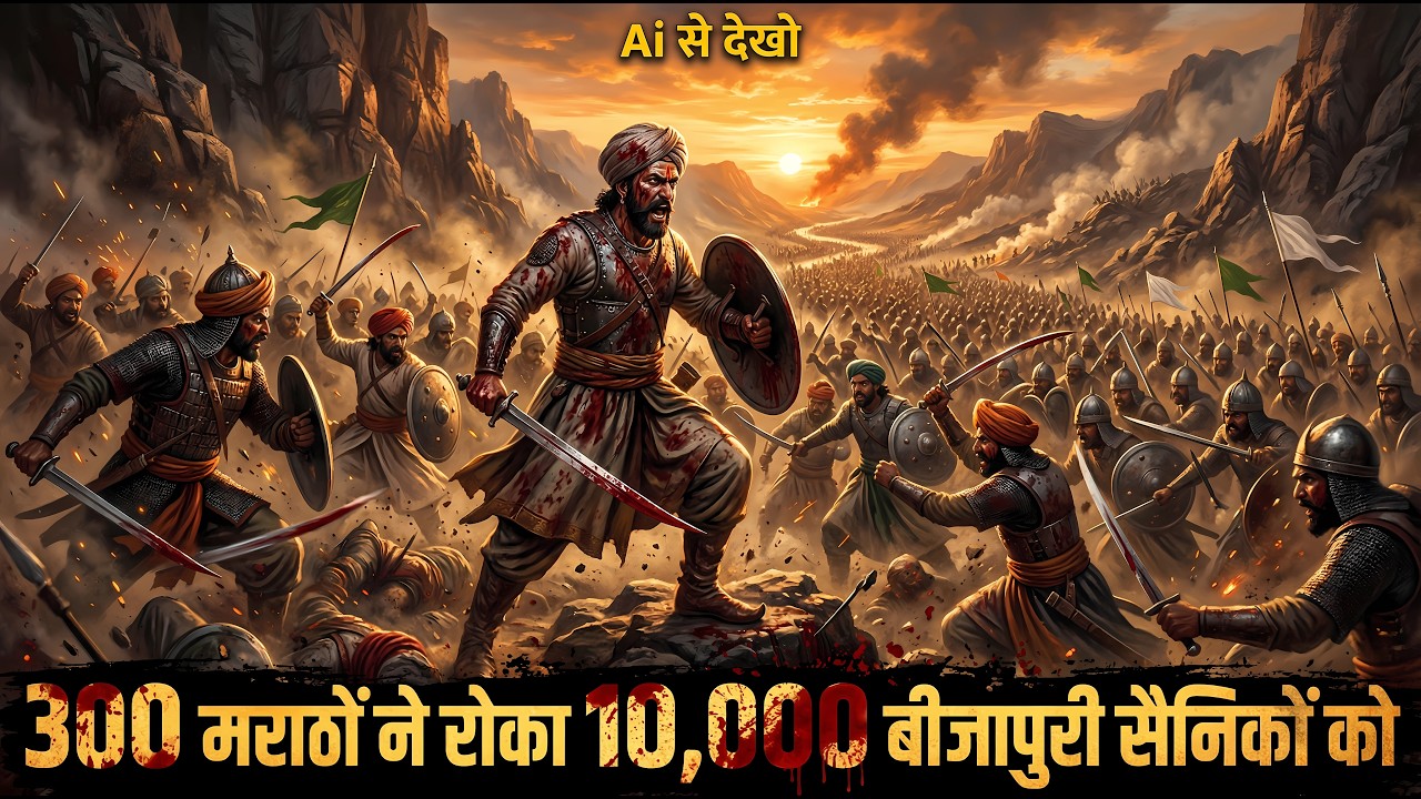 Baji Prabhu Deshpande – India’s Real 300 Spartans | 10,000 दुश्मन vs 300 मराठा | पावन खिंड का युद्ध
