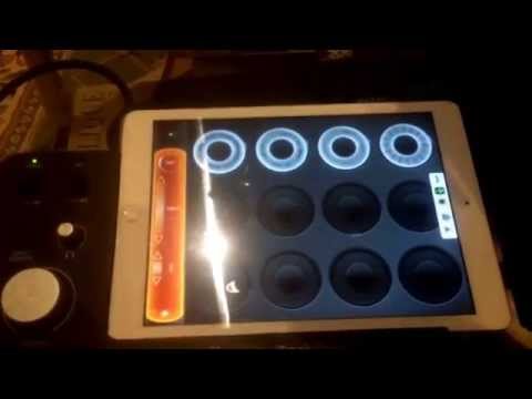 Loopy HD, Focusrite iTrack Dock, KMI Softstep 2 setup demo for live looping.