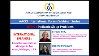 Pediatric Sleep Problems - AACCI INTERNATIONAL FORUM WEBINAR SERIES