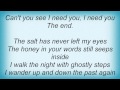 Kevin Max - I Need You, The End Lyrics