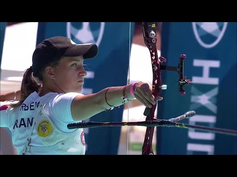 Elia Canales - Lisa Barbelin / Semifinal (Antalya 2021 European Archery Championships) 🏹