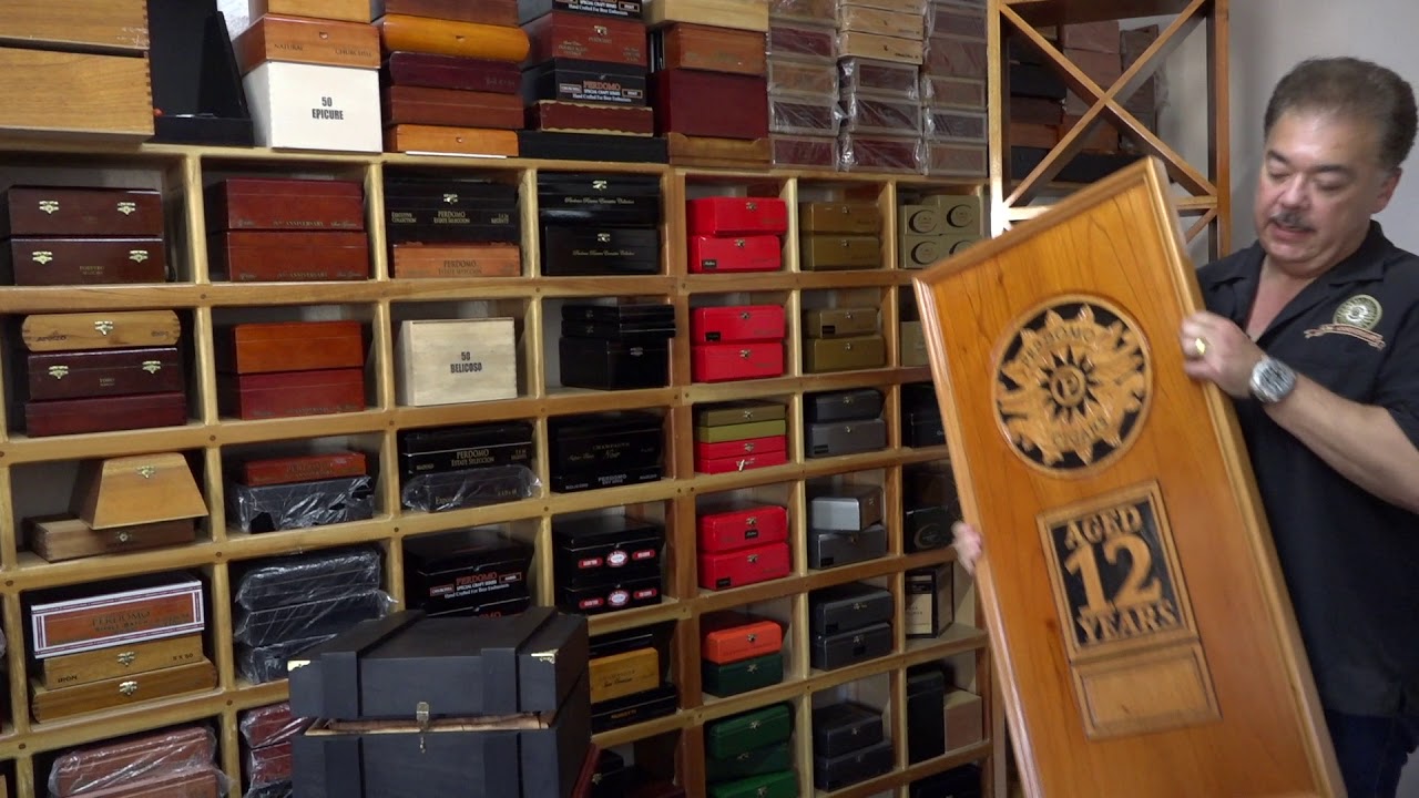 Watch video In the Box Factory with Nick Perdomo Showing a Collection of Old and New Cigar Boxes Now In the Box Factory with Nick Perdomo Showing a Collection of Old and New Cigar Boxes
