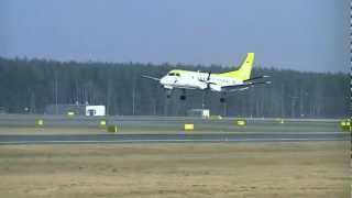 preview picture of video 'EPGD - Saab 340A (SkyTaxi) landing'