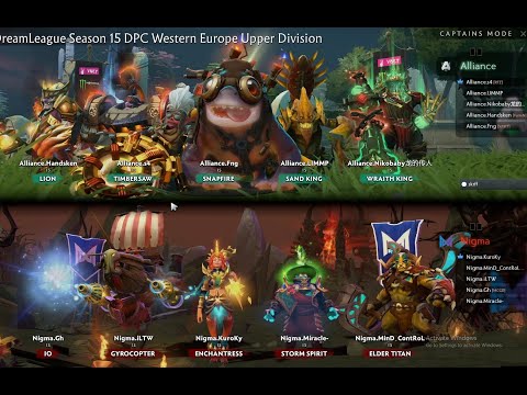 Nigma VS Alliance Full Game 1 2 RAPIERS CRAZY GAME (Dreamleague season 15)