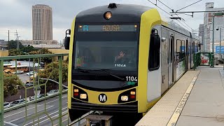 Los Angeles, CA 🚋 Metro Rail Train. Chinatown Station