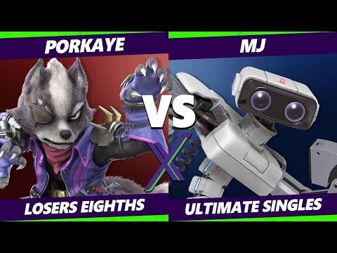 S@X 340 Losers Top 8 - Porkaye (Wolf) Vs. Mj (ROB) Smash Ultimate - SSBU