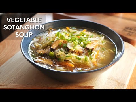 Vegetable Sotanghon Soup | Filipino Noodle Soup Recipe