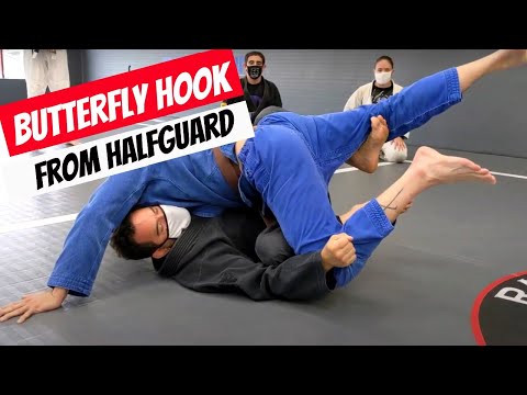 Use your Butterfly Hook from Half Guard