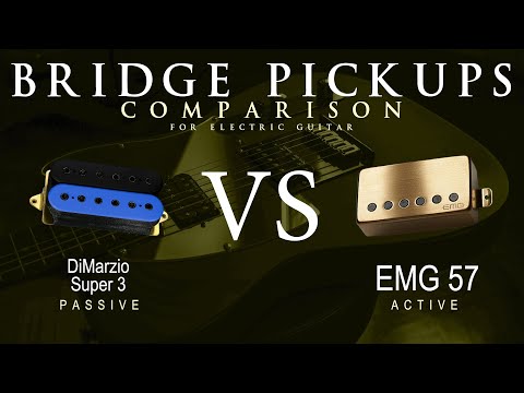DiMarzio SUPER 3 vs EMG 57 - Bridge Guitar Pickup Comparison Tone Demo