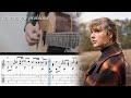 champagne problems - Taylor Swift - Fingerstyle Guitar TAB Chords