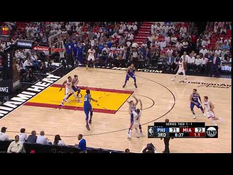 Tyler Johnson turnover vs. Sixers - 4/19/18