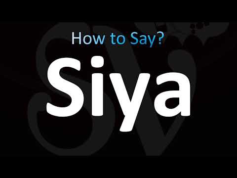 How to Pronounce Siya (CORRECTLY!)