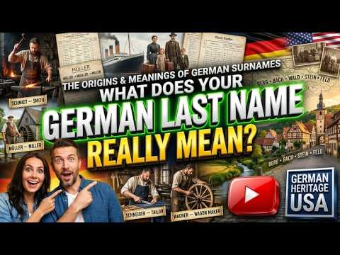 What Does Your German Last Name Mean