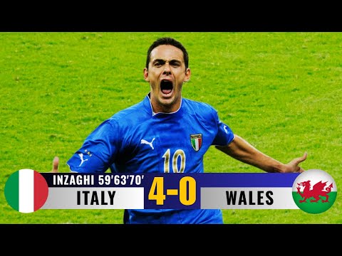 Superpippo Inzaghi: Magica Tripletta! vs Galles | Qualificazioni Euro 2003