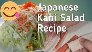 Japanese Kani Salad Healthy Recipe |Jacquey Stories