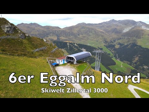 6er Eggalm Nord Bergstation Drone - Ski & Gletscherwelt Zillertal 3000