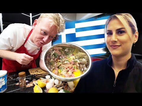 I'M COOKING my FAVORITE DISH, BIFTEKI, for LIA! 😂🇬🇷