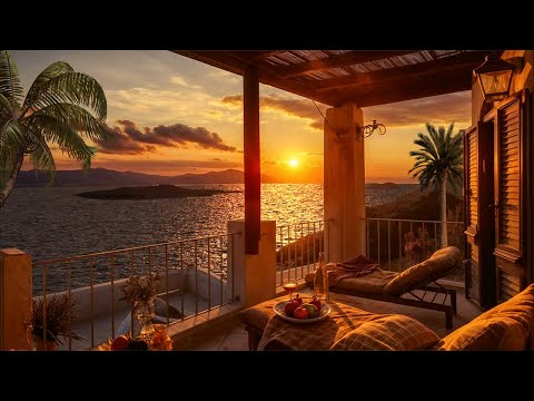 Warm Sunset Escape 🌊 Ocean Breeze, Soft Waves & Coastal Serenity | Beach ASMR