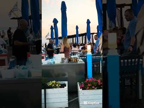 Walking tour Nikiti Halkidiki beach, 🌊💦💙 #walking #beach #summer