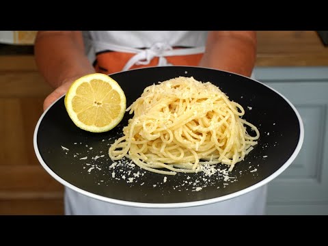 Spaghetti al Limone Pronti in 10 Minuti - Ricetta Facile e Gustosa  - Spaghetti with Lemon Easy