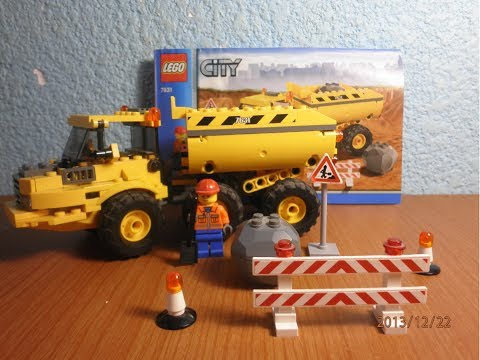 YouTube thumbnail: Lego City 7631 Dump Truck
