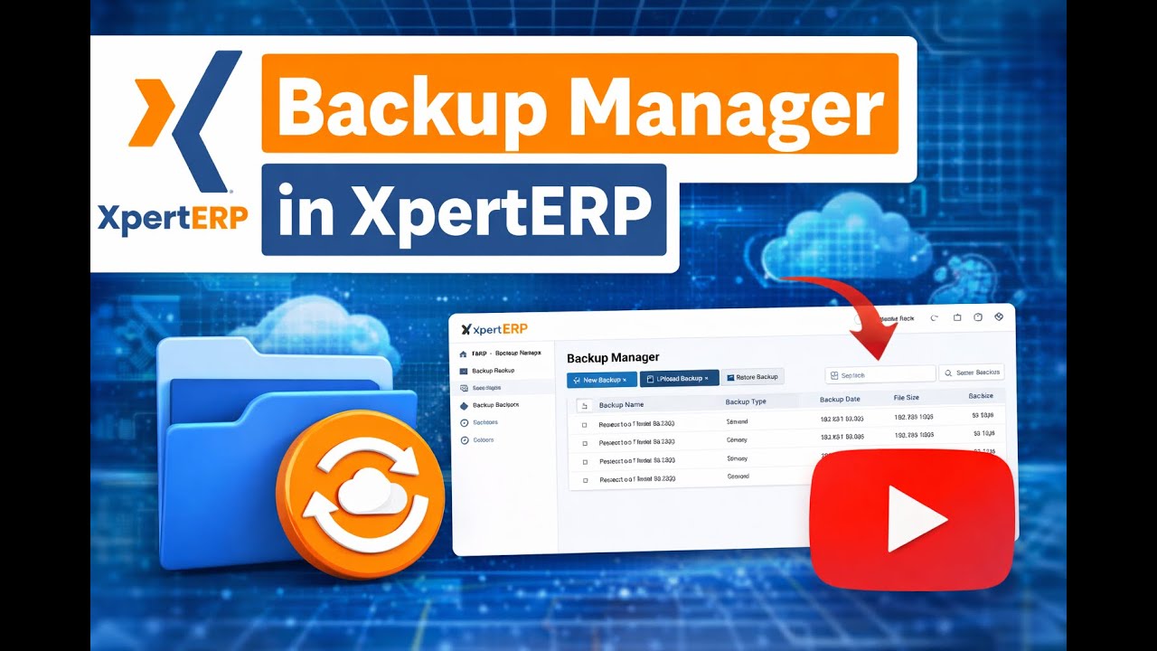 XpertERP Backup Manager | Secure ERP Data Backup & Recovery
