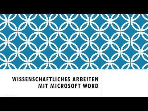 Wissenschaftliche Arbeit schreiben Microsoft Word: Einleitung, Tipps, Hausarbeit anfangen [01]